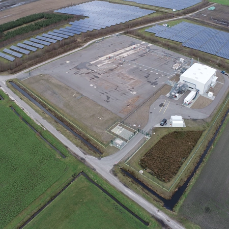 Betriebsplatz der Erdgasbohrungen Z 19 und Z 18 von Neptune Energy 