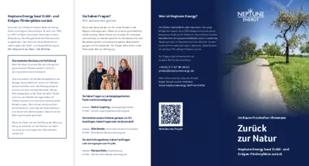 Neptune Energy Projektflyer Rückbau Fronhofen Handlungsfeld Balance 