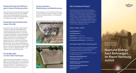Informationsflyer Rückbau Erdölbohrungen Hamburg